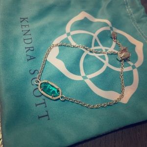 Kendra Scott gold and turquoise bracelet